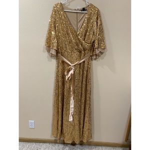 Sequin Dress in Gold